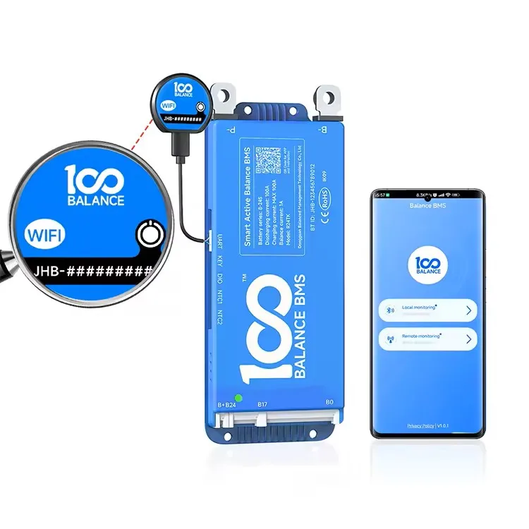 Daly bms Smart BMS 4s lifepo4 bluetooth Wifi 8S 24S 40A 60A 80A 16s 48v Lifepo4 100A