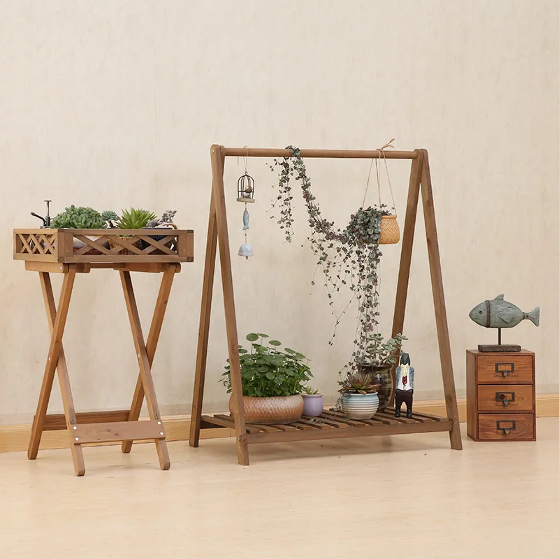 Wooden Plant Stand, Indoor/Plant Ladder Shelf Flower Display Stand