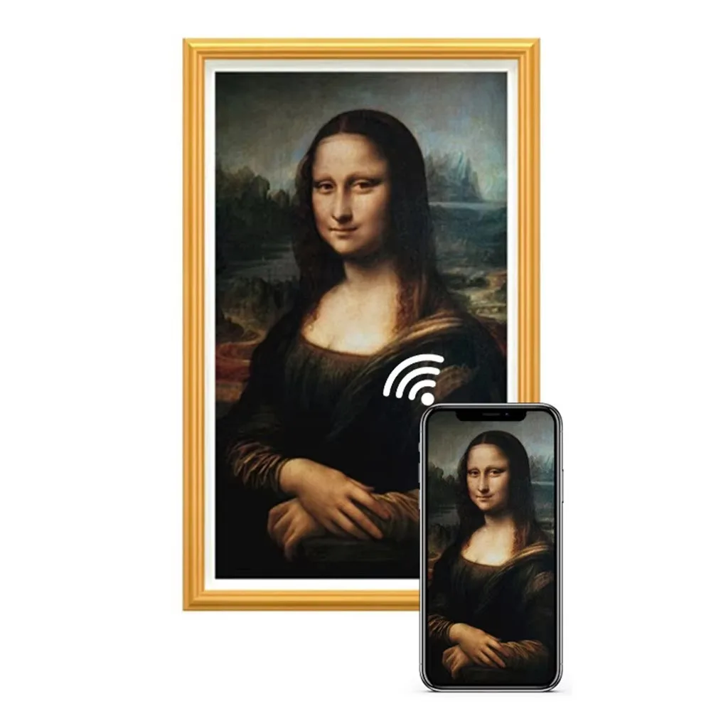 55inch WIFI 4K HD wall video digital photo frame Lcd Ips screen wall-mounted digital picture electronic photo frame