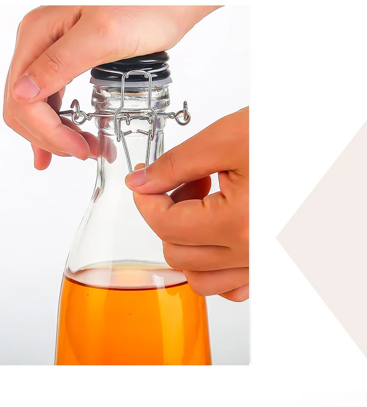 Beautiful Glass Empty Bubble Fruit Plum Wine Brewing Special Sealed Enzymes Bottle with Lid