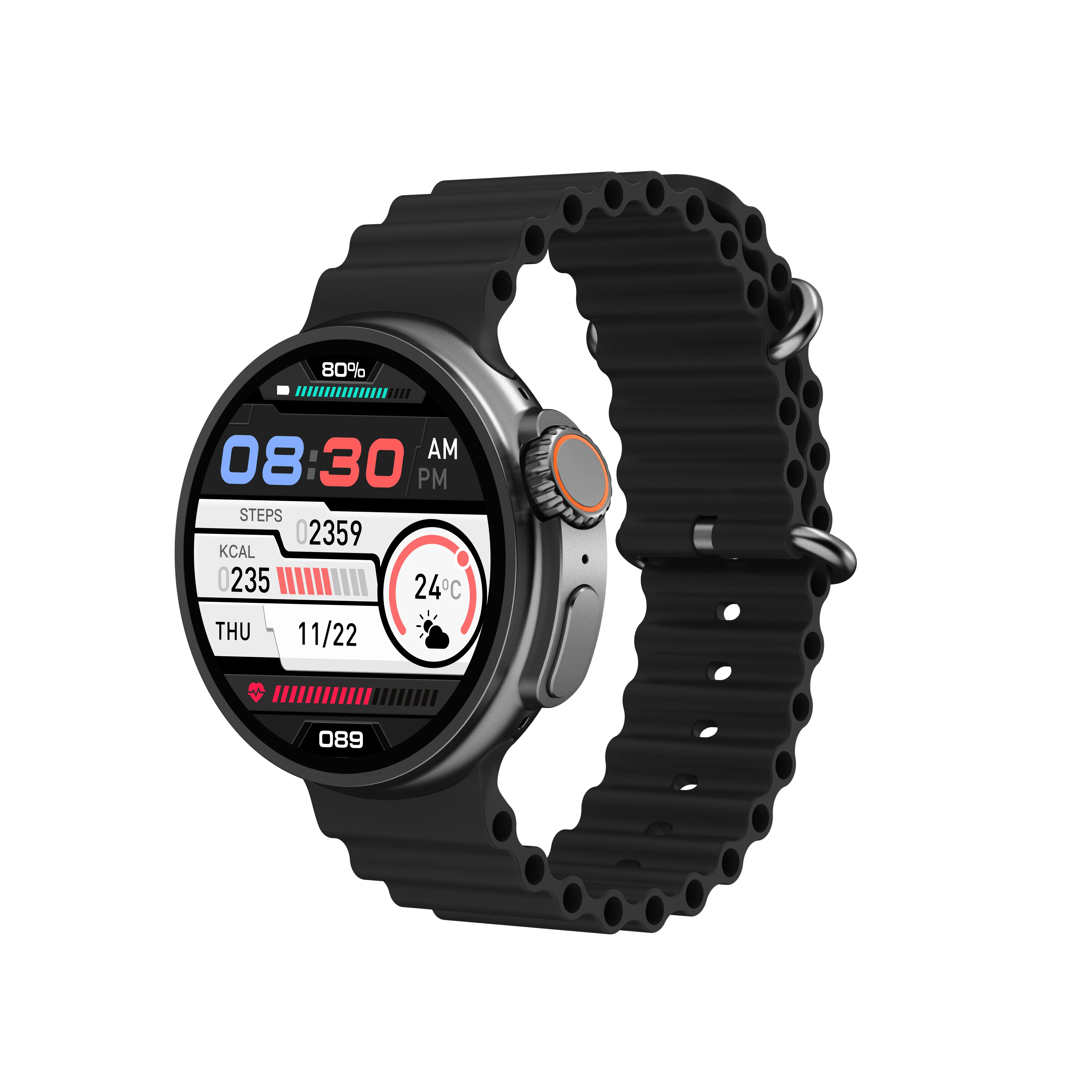 2023 New K9 Ultra Pro Watch Smart Full Touch 1.3TFT reloj Smart Support Health Monitoring Multiple Sport Modes Watch