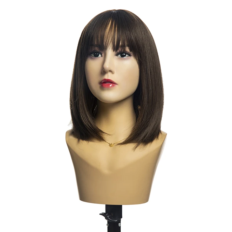 H21 Female Mannequin Head Custom Asian Face Makeup Realistic Mannequin Head For Display