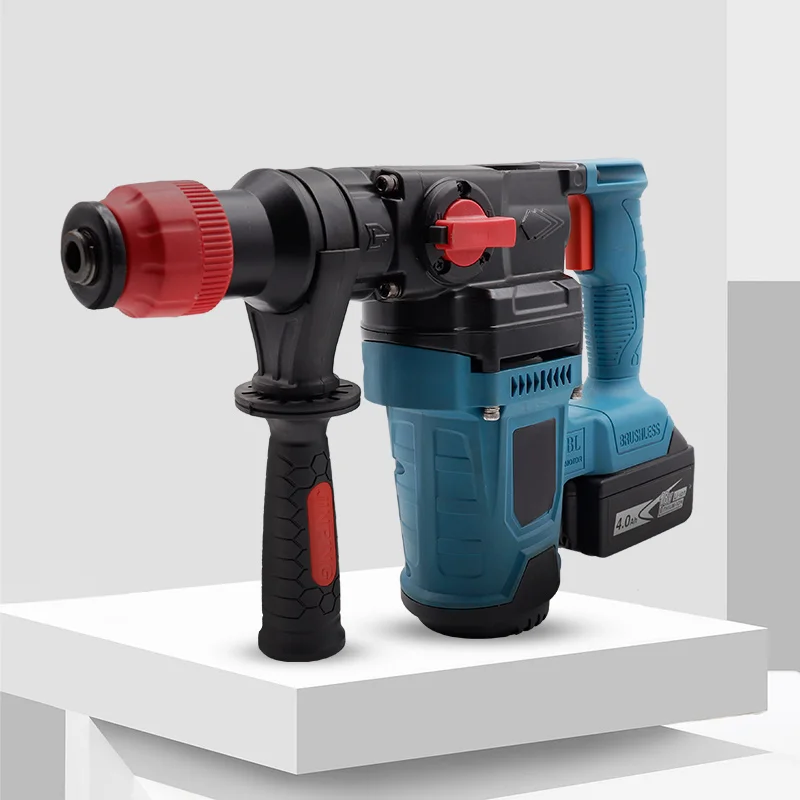 HENGLAI Stock!!! portable Multi-purpose rotary power cordless hammer drills brushless drill