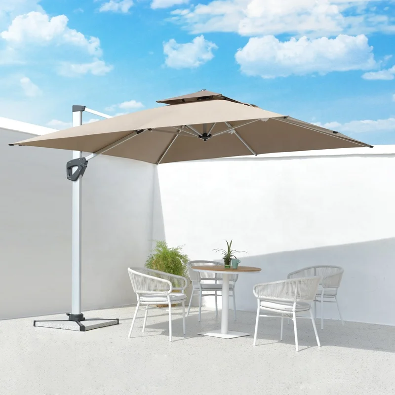 Wholesale Outdoor Garden Umbrella Courtyard Patio Sun Umbrella Upgrade Roma Large Parasol 3*3M