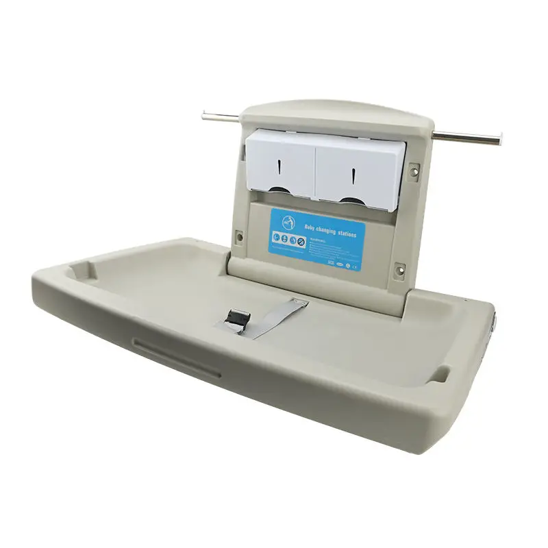 High Safety Surfacehdpe Portable Baby Changing Table Wall-Mounted Multifunctional Child Safety Nursing Chair Changing Station