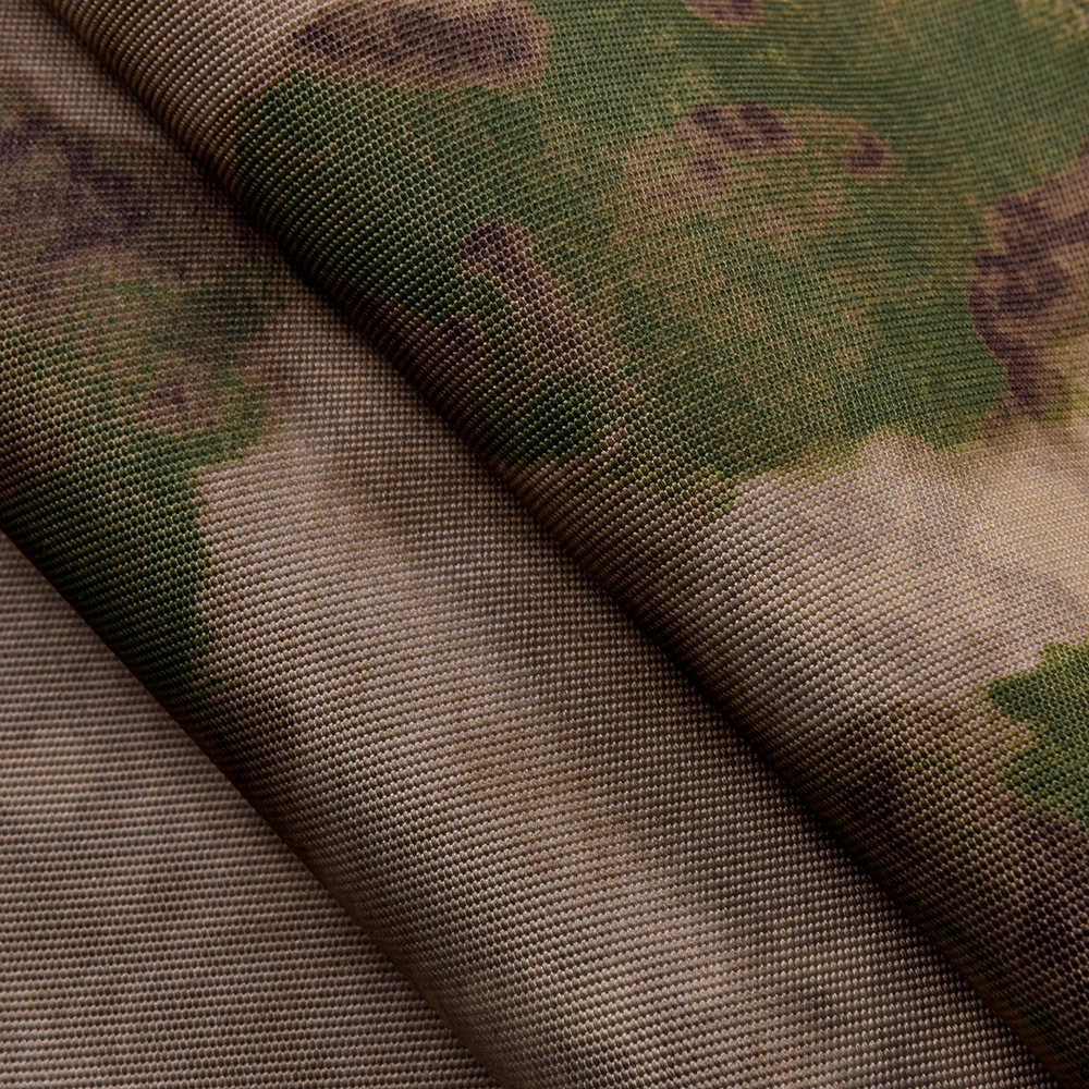 Custom Print 600D*1200D PU Coated Camouflage Atacs Fg Tear-Resistant Waterproof Digital Camo Fabric Oxford Fabric