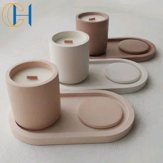 C&H Private Label Essential Oils Soy Wax Wooden Wick Ceramic Candle