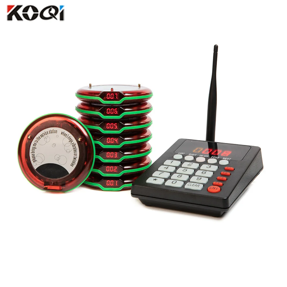 Best Selling Restaurant Pager Wireless Queuing Pager System Waiter Call