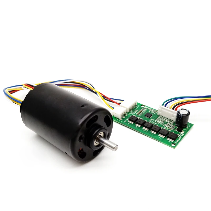 High power dc 24 volt bldc dc brushless motor with internal drive