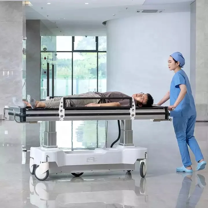 Hospital Emergency Transfer Bed Medical ICU Room Stretcher Smart Safe Remote Control Transfer Patient Bed