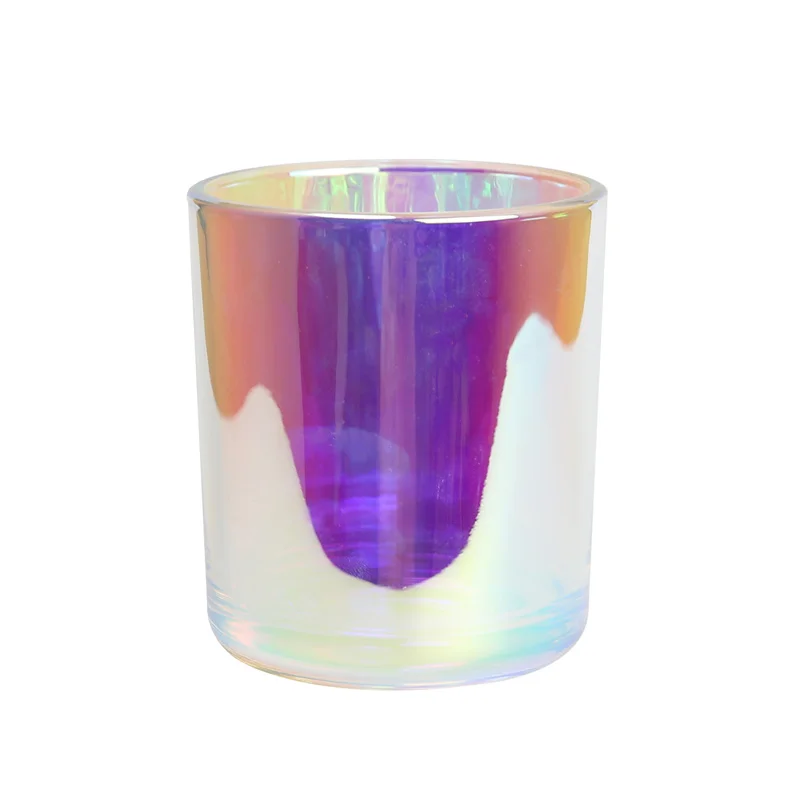 Wholesale Free Shipping Dome Cover Aura Empty 2 Oz 8 Oz Wide Hand Made 5 Days Glass Candle Jars Without Lid