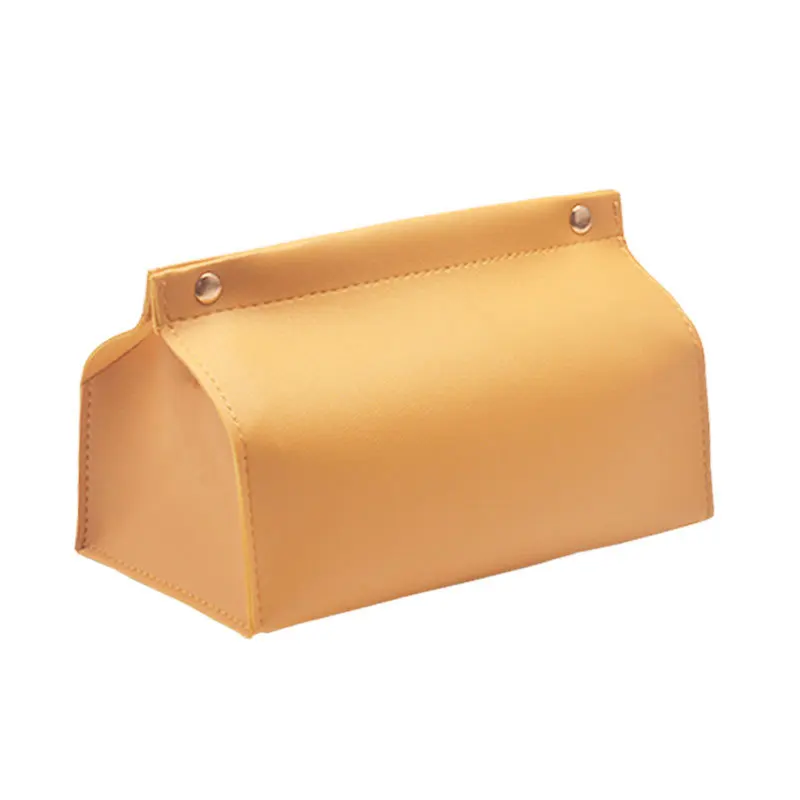 PU Leather Tissue Box Cover Rectangular Modern Tissue Box Case Organizer Tissue Box Holder for Bathroom