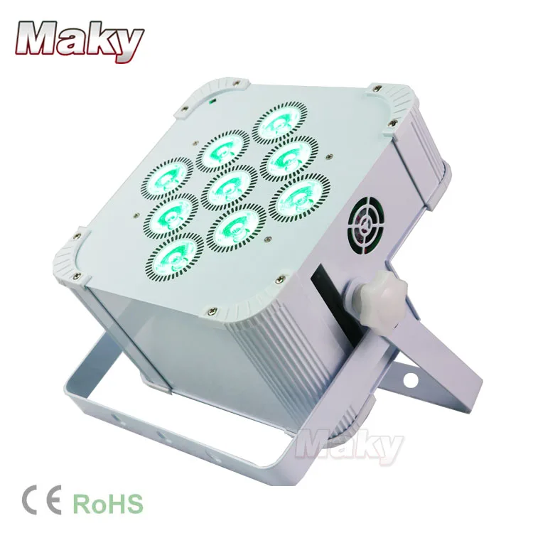  LED Quad RGWAUV плоский PAR 9x18W беспроводной и аккумулятор