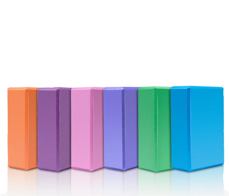 
2021 Custom Logo Printed Fitness Yoga Brick Wholesale eva yoga block brick thicken exercise pilates fitness 