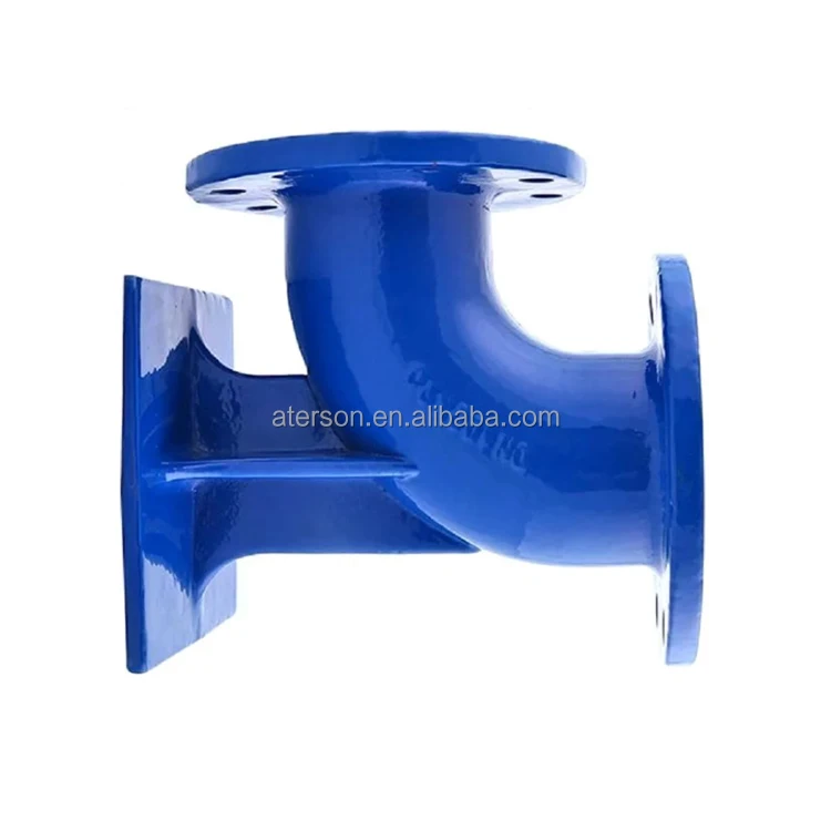 ISO2531 En545 En598 DN80-DN3000 Zinc/Bitumen/Epoxy Flanged Duckfoot 150x90 Ductile Iron Pipe Fitting for Water Supply