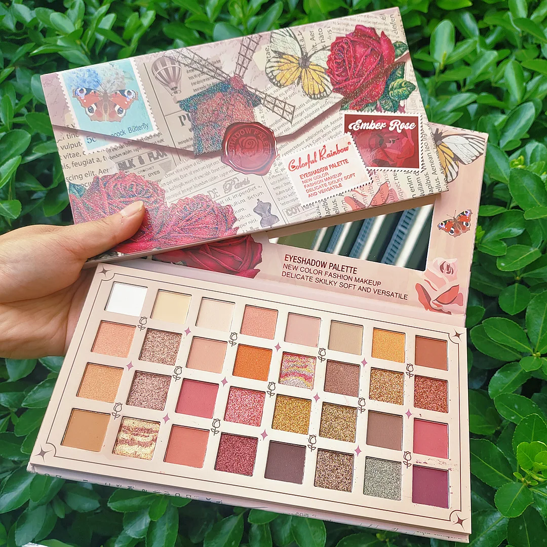 Vegan Matte Eyeshadow Palette Chameleon Metallic Luminous Finish Shimmer Retro Eyeshadow Private Label DIY Glitter Eye shadow