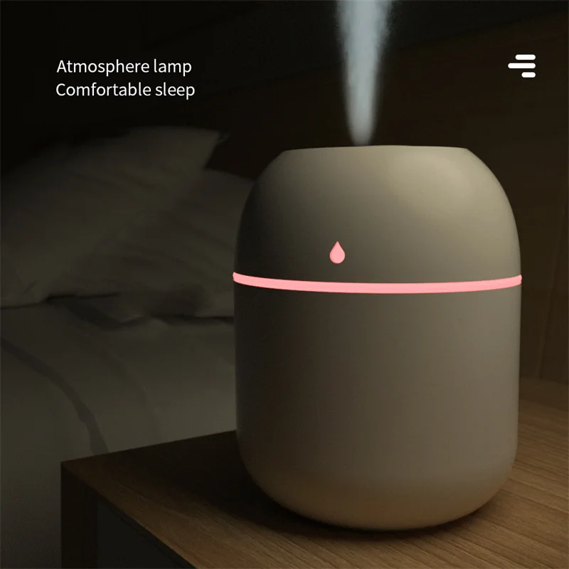 Promotion Factory Cute Pet Pink h2o Cool Mist Maker Car Air Wet 220ML Ultrasonic Personal Mini Humidifier