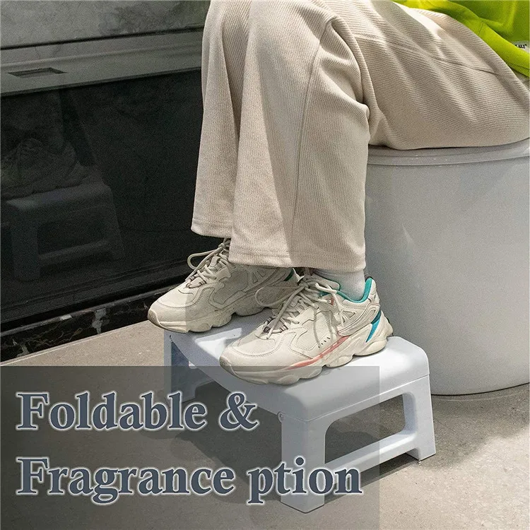 Factory Wholesale Plastic Bathroom Poop Foldable Folding Step Toilet Squatting Stool