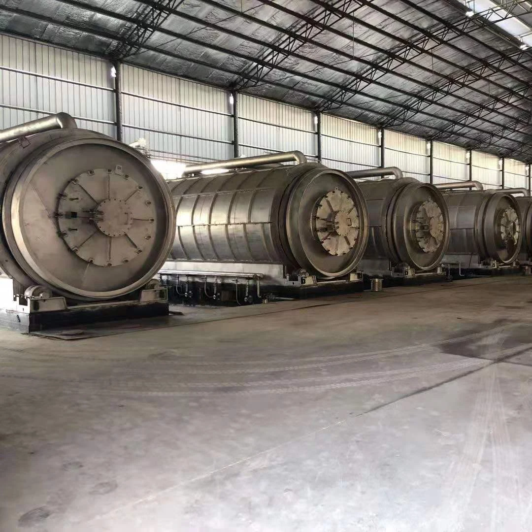 full automatic 10ton capacity furnace oil fuel making from tyres scrap pyrolysis machine