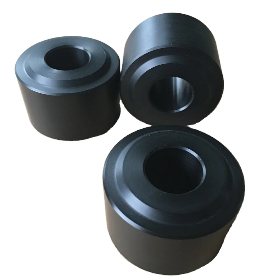 Custom Hard Plastic double flange Nylon wheels PP wheel Peek roller wheel