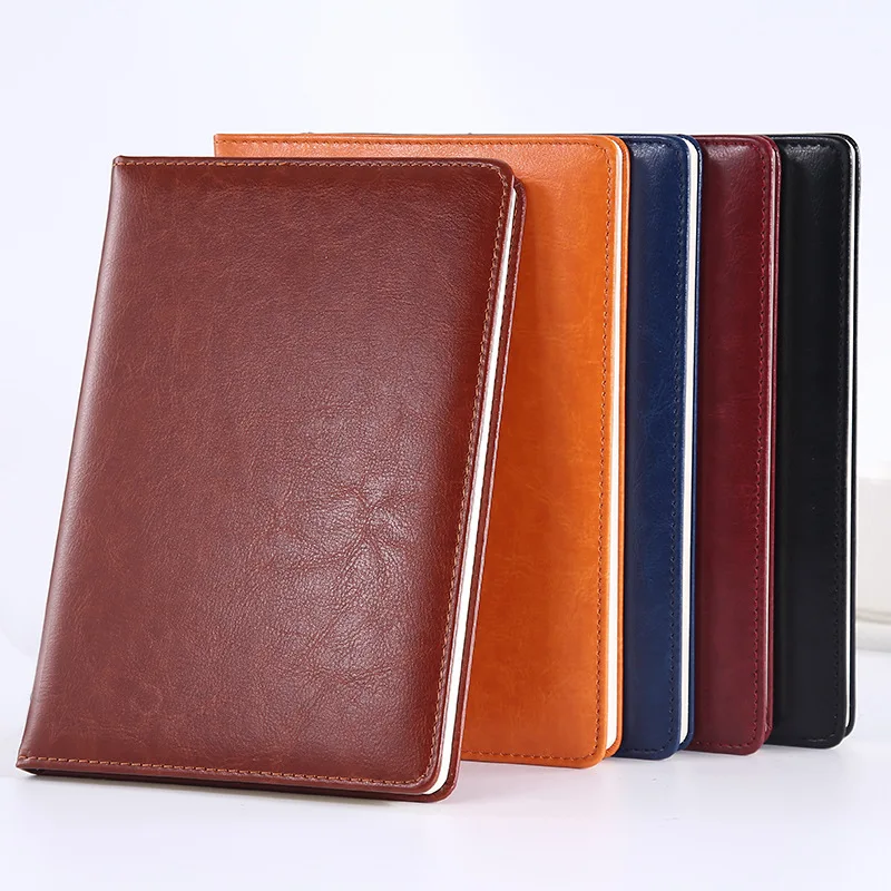 Silverbox Custom Creative A5 Notebook Soft Leather Corporate Workbook & Pen Gifts School Office Notepad Business Gift Boxes