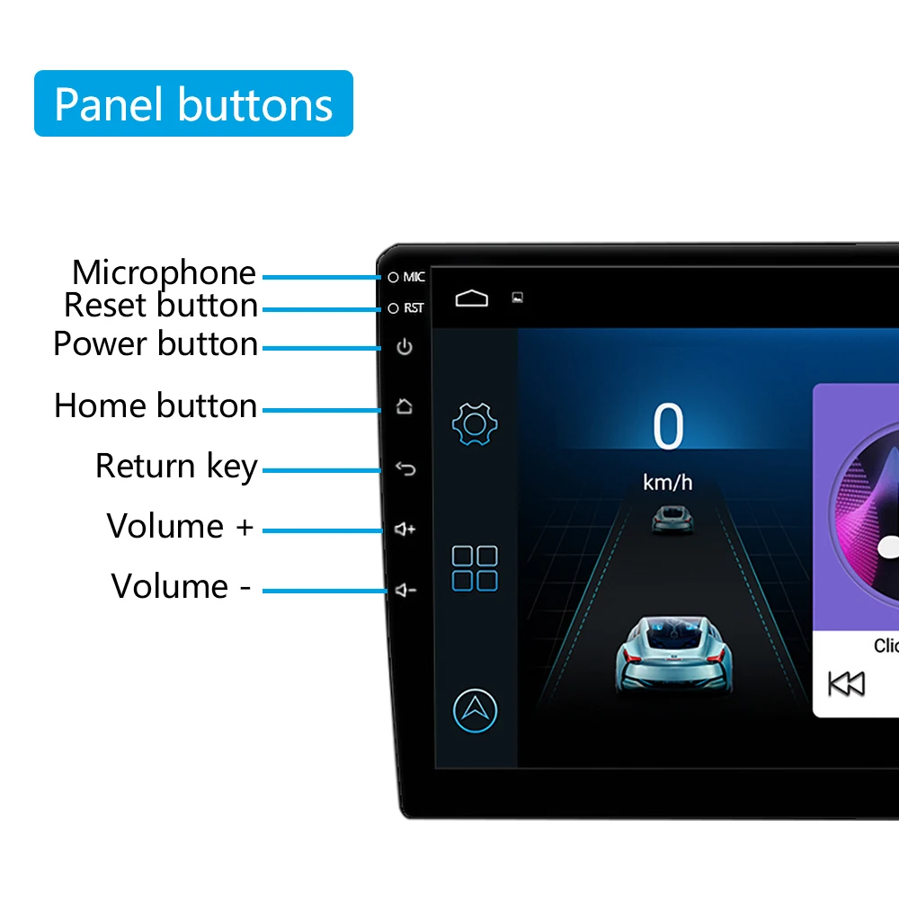  top selling 10.1 inch android system tape radio mp5 player for