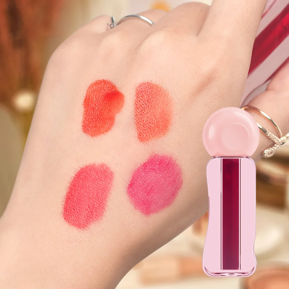 NO LOGO 4 Colors Lip Tint Stain Transfer Proof Lightweight Vegan Water Lip Tint Long Lasting