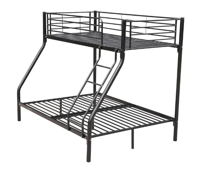 Factory Cheap Wholesale New Design Steel Steel Double Decker Heavy Duty Metal Bunk Bed for Wholesale