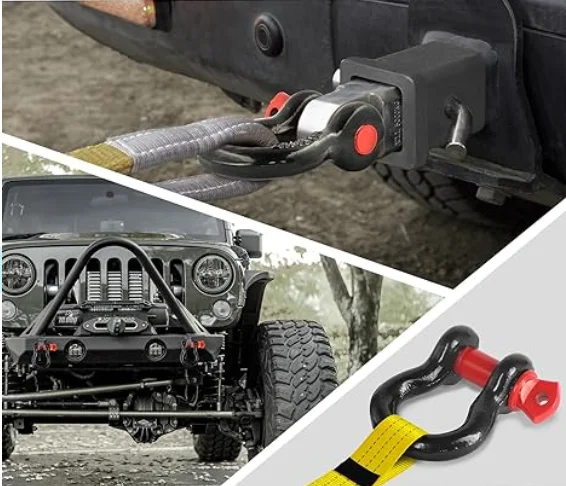 Stainless Steel 304 D Shape Shackle For Chains Wire Rope Lifting Outdoor Camping Survival Rope Bracelets Heavy Duty Construction