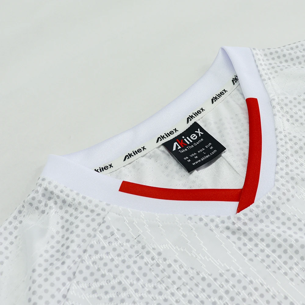 Jacquard unique fabric knit soccer tshirt jersey futbol jersey soccer wear custom maillot football kits uniformes de futbol