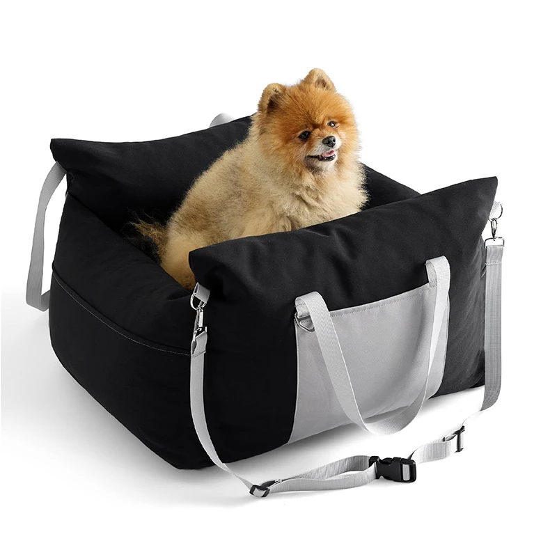 Dog Car Seat Small Dogs Waterproof Dog Booster Seat  Car With Storage Pockets Pet Car Seat Puppy Travel Carrier Bed