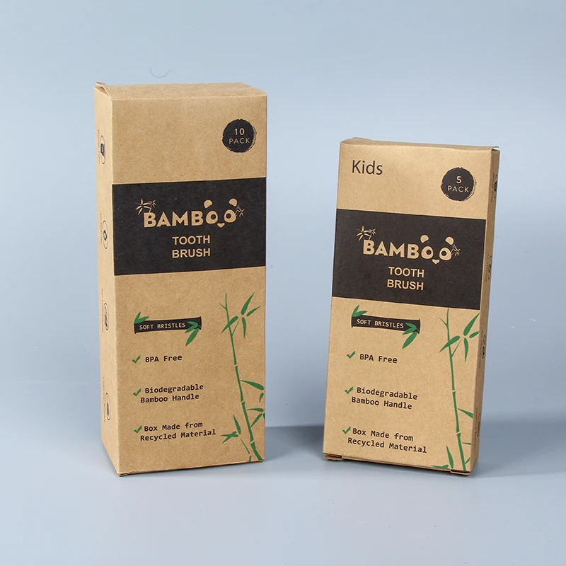 CoralClean Bamboo Airline Travel Toothbrush Mini Bamboo Toothbrush for Travel Kit