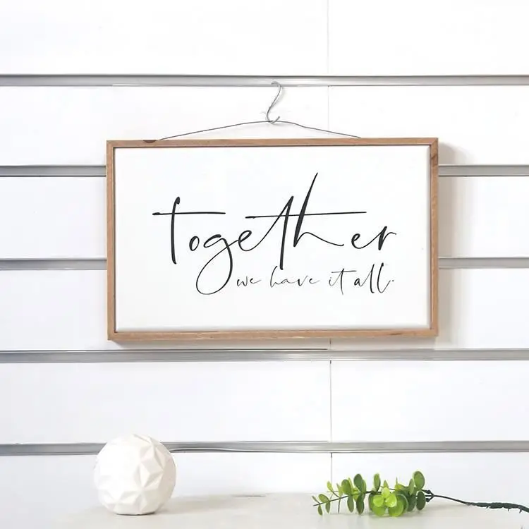 
New Product Exquisite Sayings Decorate Walls Framed Box Hanging Wood Signs 