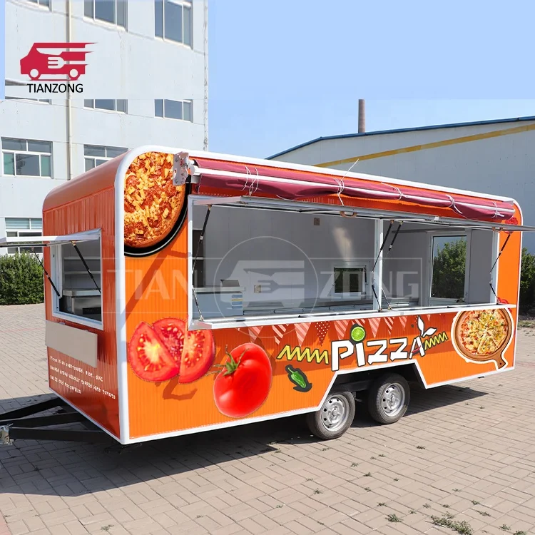 Catering concession food trailers fully equipped foodtruck fast food cart coffee ice cream mobile kitchen food truck