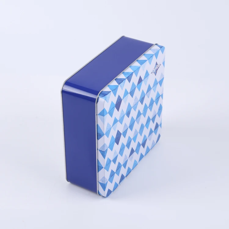 Custom printed tin box cookie biscuit gift metal tin box