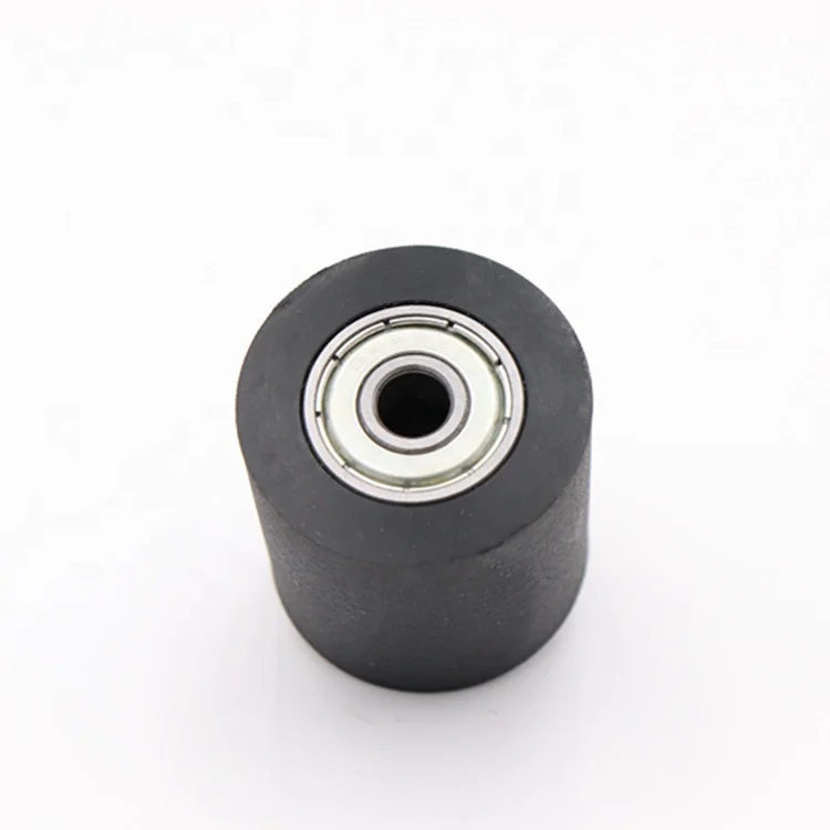 CNC big roller F type black PU pulley 626zz roller wheel soft smooth wheels roller for sliding gate 626ZZ bearing 6*30*30mm