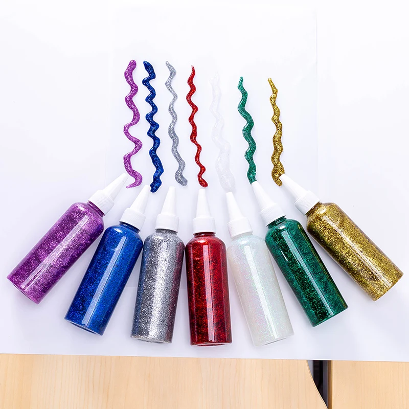 2022 г., уникальный дизайн, безопасное нетоксичное украшение «сделай сам», оптовый продавец, Лучший Блестящий клей для детей