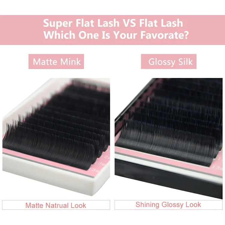 Qeelasee кашемировые норковые плоские ресницы для наращивания отдельные ресницы поставки частная этикетка корейский ПБТ наращивание ресниц поставщик шелк
