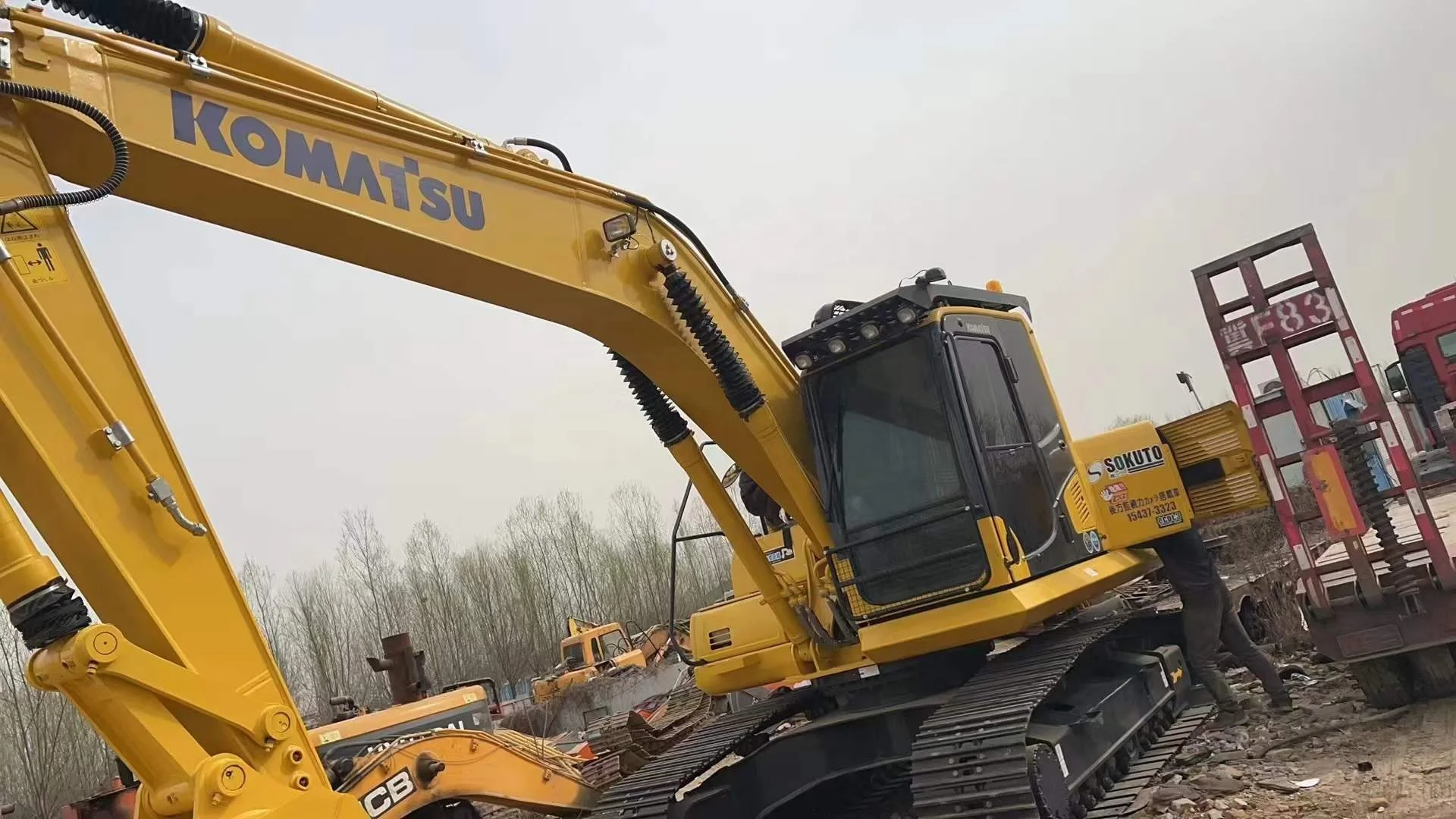 Китай 20 тонн экскаватор Komatsu PC200-8 дешевая цена Хорошее состояние и оригинальный