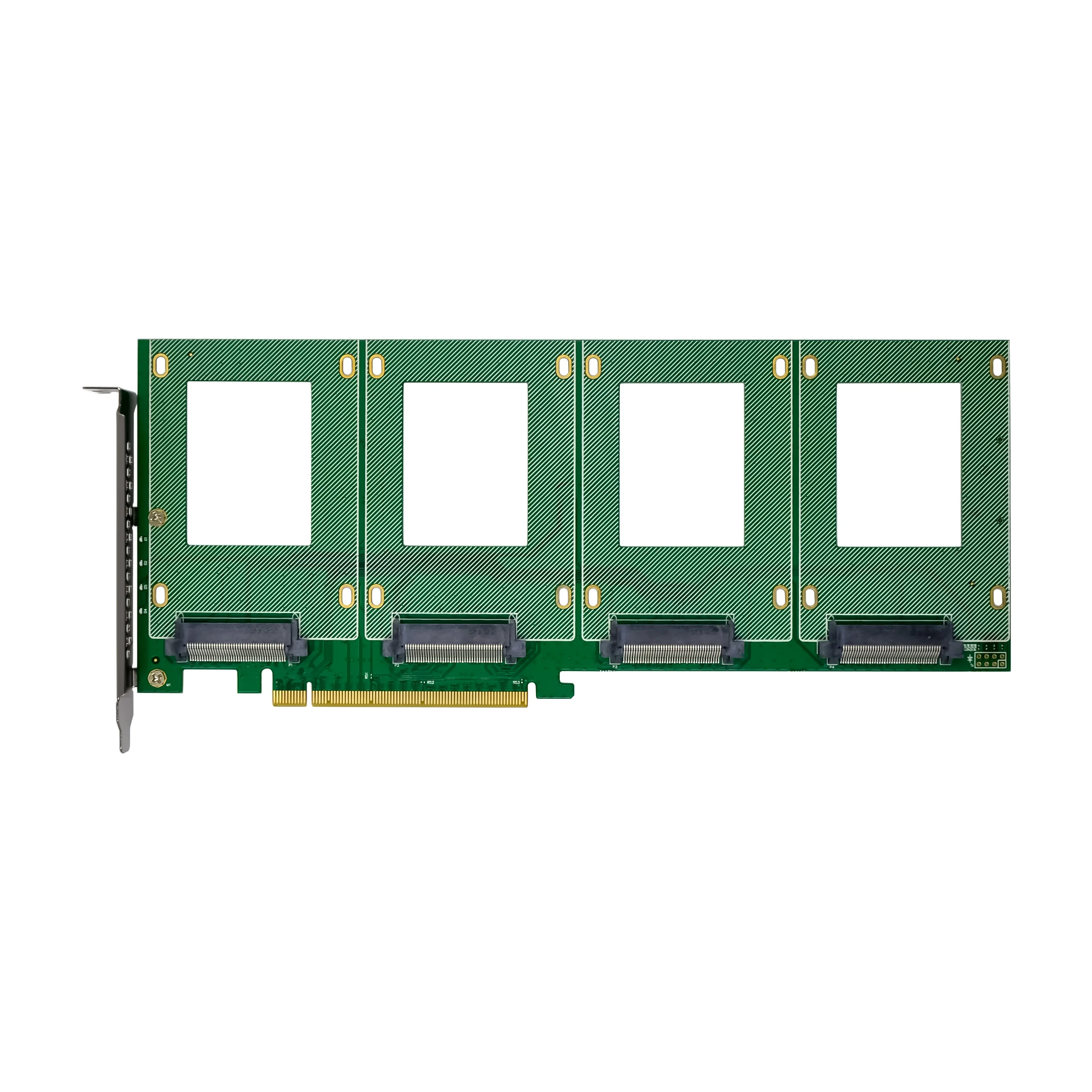 Фабрика Горячая Распродажа PCIe 4 порта Nvme Ssd U2 M2 Pci eэкспресс-адаптер U.2 SFF-8639 SSD NVME Адаптерная