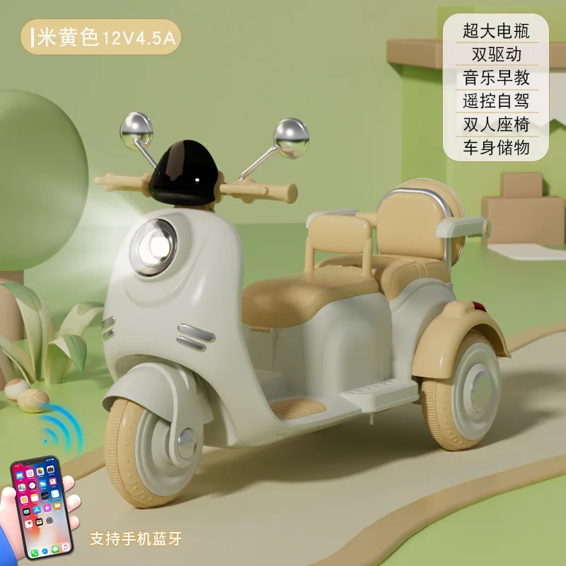 new double seat kids ride on car 6v battery children motorcycle