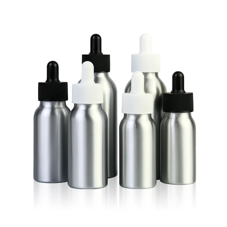 Empty Silver Cosmetic 50ml 100ml 200ml 250ml Atomizing Facial Toner Metal Aluminum Spray Pump Perfume Bottle
