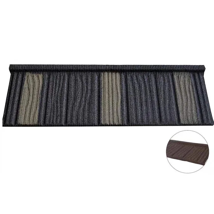 Color Stone Coated Mental Roof Tile Wooden Pattern Stone Coated