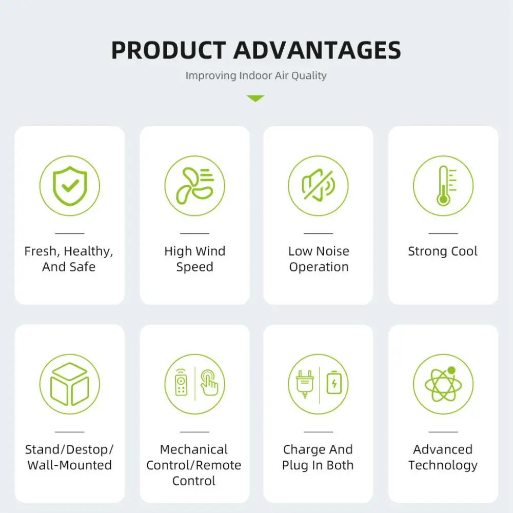 New Model Circulation Fans Household Tower Fans Ultra Low Standby Power Smart Rechargeable Stand Fan With Battery