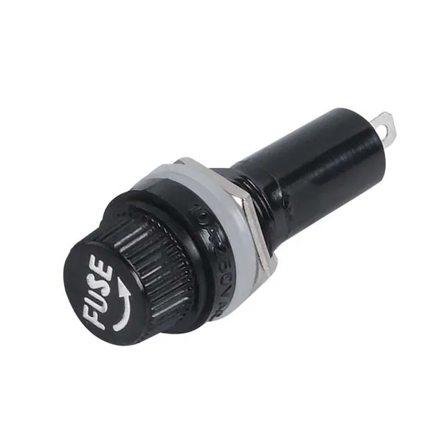 Factory direct sales FS-101 fuse holder phosphor bronze flame retardant with lamp fuse box fuse holder manufacturer 6X30 built-i