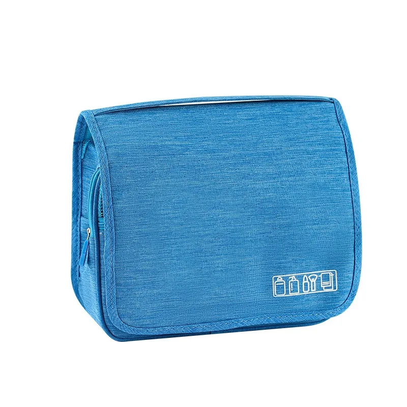 Makeup Bag Logo Custom Organizer Foldable Cosmetic Wash Kit Travel Toiletry Bag Hanging Roll-up