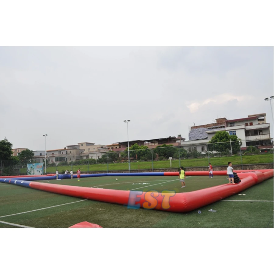 Commercial airtight portable soccer fields large inflatable soccer pitch inflatable soap football field