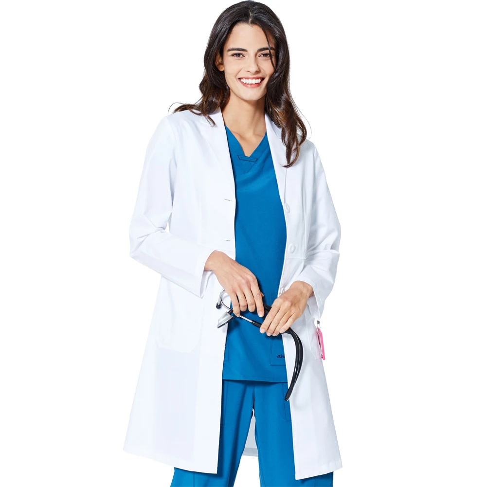 Кислотостойкая белая медицинская форма высокого качества медицинские пальто лабораторная