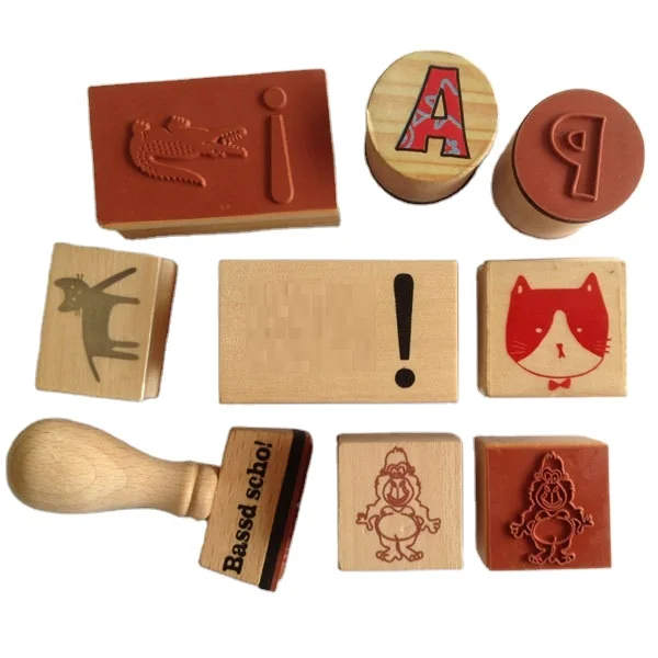 New design factory price Wooden seal stamp