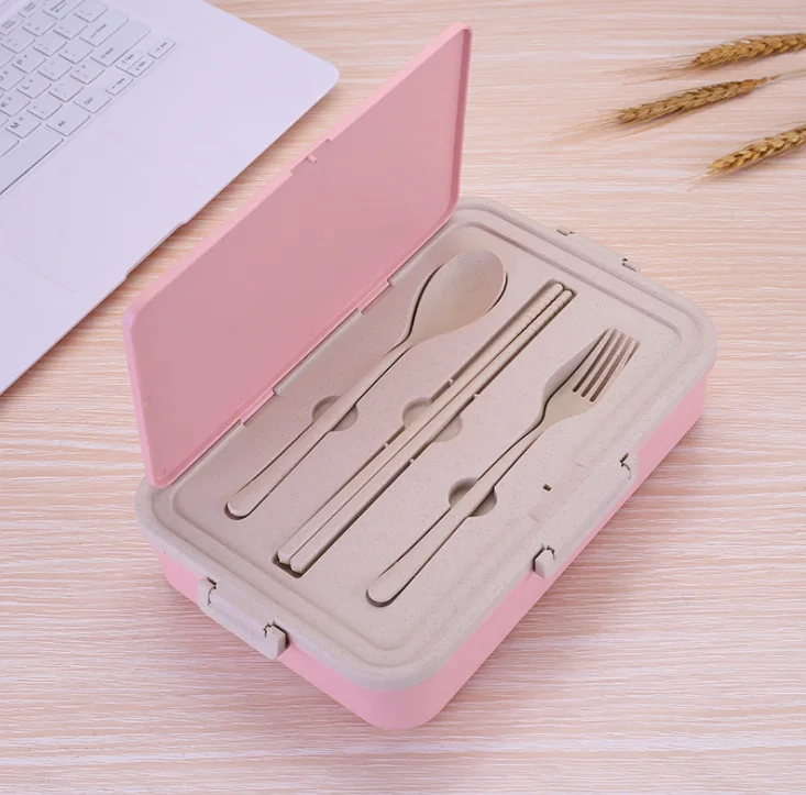 
2020 trend microwave bento box wheat straw BPA free lunch box keep hot 24 hours thermo lunch box 